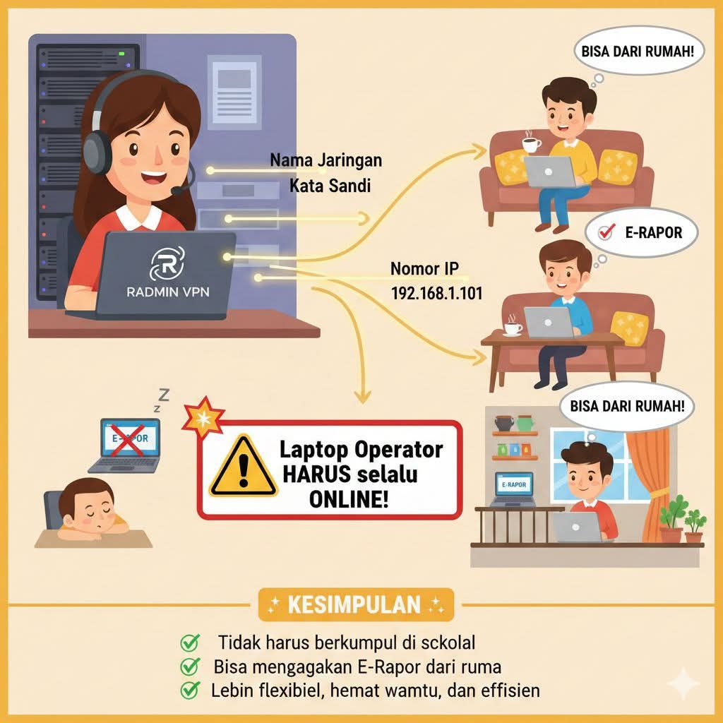 Cara guru mengerjakan Erapor dari Rumah