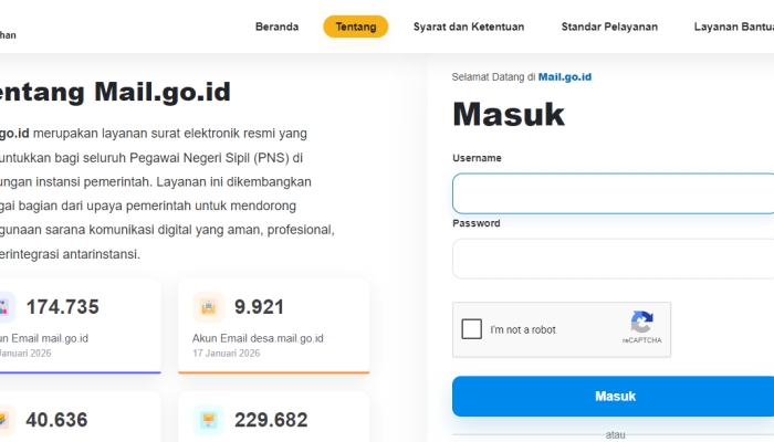 Cara dapat email dinas pribadi Mail.go.id Untuk PNS & ASN