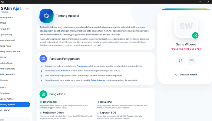 Aplikasi SPJ BOSP Langsung Cetak